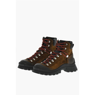 Dsquared² Leather Vintage Effect BUBBLE Mountain Boots