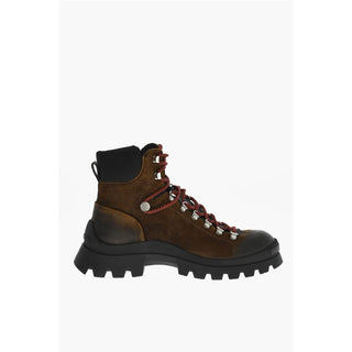 Dsquared² Leather Vintage Effect BUBBLE Mountain Boots