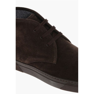 Corneliani Suede Desert Boots With Rubber Sole