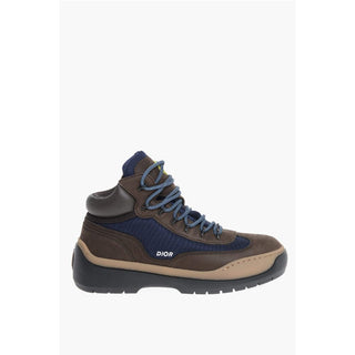 Dior Leather HIKING Booties with Canvas Inserts