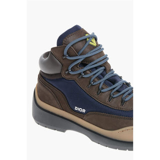 Dior Leather HIKING Booties with Canvas Inserts