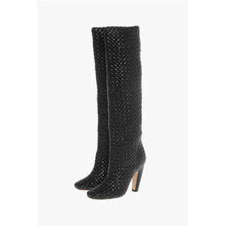 Bottega Veneta Woven Leather CANALAZZO Under the Knee Boots 10cm