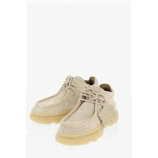 Burberry Suede Wallabee Shoes with Rubber Sole
