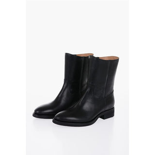 Maison Margiela Vintage Effect Leather Boots