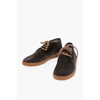 Corneliani ID Solid Color Suede Desert Boots
