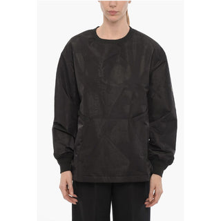 Y-3 ADIDAS Nylon Oversized Fit Crew-neck Sweatshirt