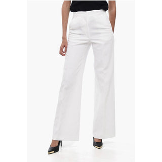 Dries Van Noten Linen Blend Straight Fit Pants
