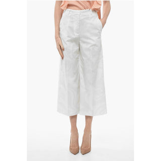 Etro Cotton Cropped Fit Palazzo Pants
