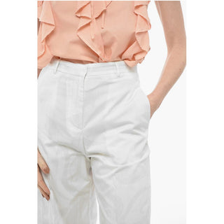 Etro Cotton Cropped Fit Palazzo Pants