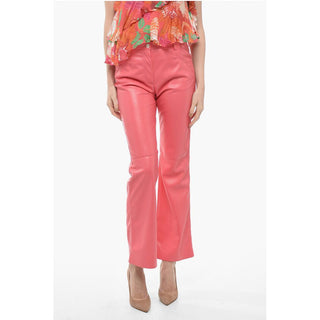 MSGM 5 Pocket Straight Fit Eco-leather Pants
