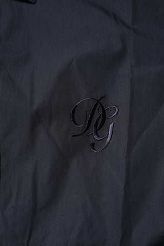 Dolce & Gabbana Dark Blue MARTINI Cotton Dress Formal Shirt