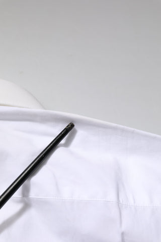 Dolce & Gabbana White GOLD Long Sleeves Dress Formal Shirt