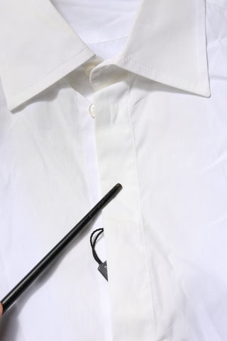 Dolce & Gabbana White Poplin Cotton Formal Men Dress Shirt