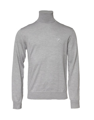 Dolce & Gabbana Gray Long Sleeve Turtleneck Pullover Sweater