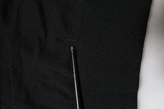 Dolce & Gabbana Black Long Sleeve Crew Neck Pullover Sweater