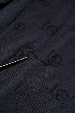 Dolce & Gabbana Black Silk Crew Neck Sweatshirt Sweater