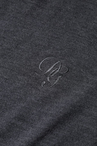 Dolce & Gabbana Dark Gray Wool Crew Neck Sweatshirt Sweater