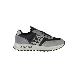 Napapijri Brown Leather Men Sneaker