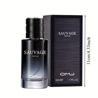 عطر OMJ Savage Eau De Parfum للرجال، 50 مل - رائحة خشبية طويلة الأمد، هدية مثالية لعيد الميلاد، عطر غني وجذاب، مشبع بالكحول، خالٍ من الكبريتات