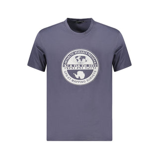 Napapijri Blue Cotton Men T-Shirt