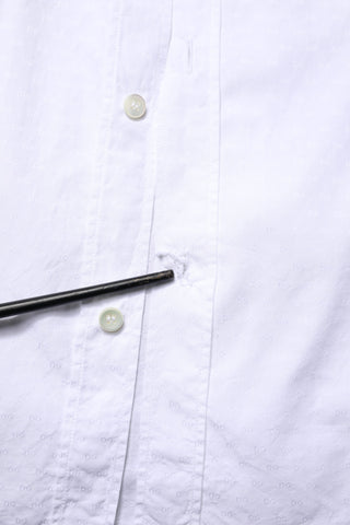 Dolce & Gabbana White GOLD Long Sleeve Dress Men Formal Shirt