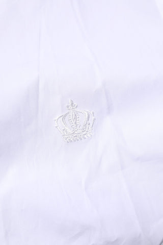 Dolce & Gabbana White Cotton Long Sleeves GOLD Formal Shirt