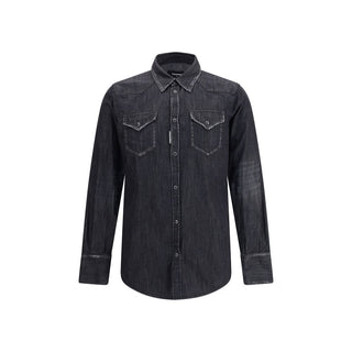 Dsquared² Black Denim Shirt