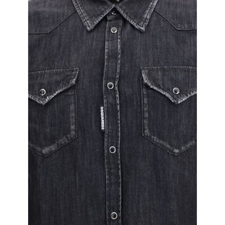 Dsquared² Black Denim Shirt