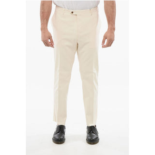 Corneliani 4-Pocketed LEADER Twill Cotton Blend Pants