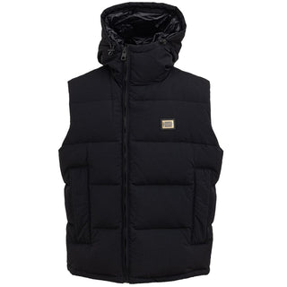 Dolce & Gabbana Black Polyester Sleveless Jacket