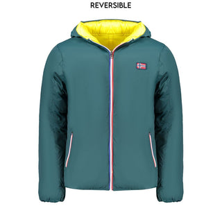 Norway 1963 Green Polyamide Men Reversible Jacket