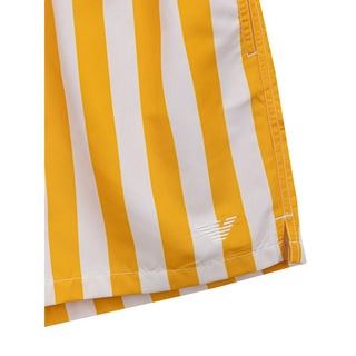 Emporio Armani Yellow Polyester Swim Short