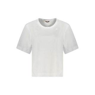 K-WAY White Cotton Women T-Shirt
