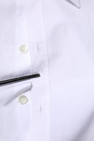 Dolce & Gabbana White Cotton Long Sleeves Dress Shirt