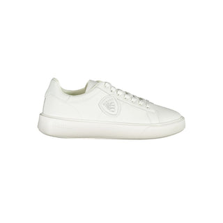 Blauer White Leather Men Sneaker