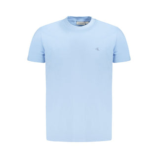 Calvin Klein Light Blue Cotton Men T-Shirt