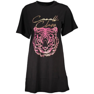 Cavalli Class Black Cotton T-Shirt