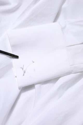 Dolce & Gabbana White Cotton Collared Shirt Long Sleeve Top