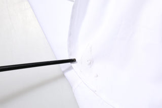 Dolce & Gabbana White Cotton Collared Shirt Long Sleeve Top