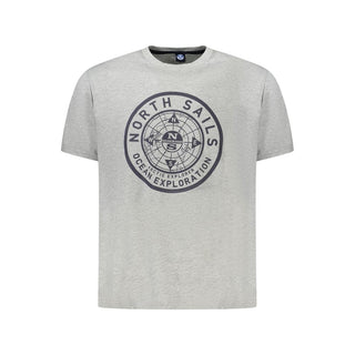 North Sails Brown Cotton Men T-Shirt