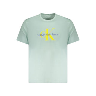 Calvin Klein Green Cotton Men T-Shirt