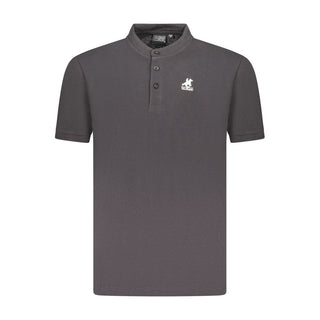U.S. Grand Polo Black Cotton Men Polo Shirt