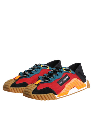 Dolce & Gabbana Multicolor Logo Low Top NS1 Sneakers Shoes