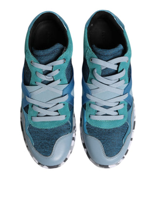 Dolce & Gabbana Multicolor Lace Up Low Top Men Sneakers Shoes