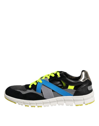 Dolce & Gabbana Multicolor Lace Up Low Top Men Sneakers Shoes