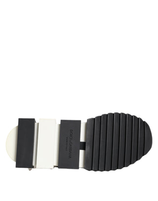 Dolce & Gabbana Black White Sorrento Low Top Sneakers Shoes