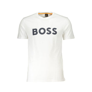 Hugo Boss White Cotton T-Shirt