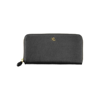 Ralph Lauren Black Leather Women Wallet