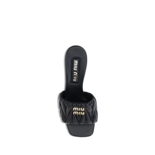 Miu Miu Logoed Sandals