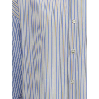 Marni Light Blue Cotton Pattern Shirt